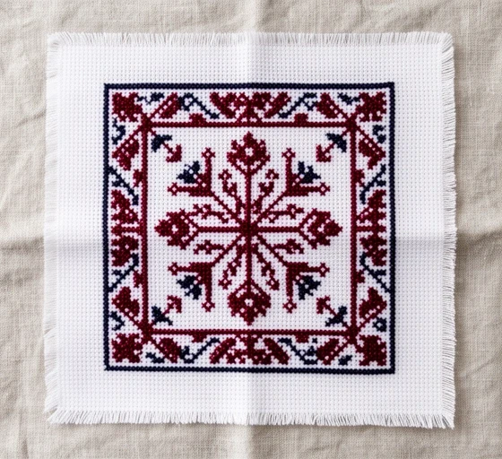 Haft krzyżykowy – przykładowy wzór